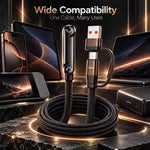 240W UltraPower 2-in-1 USB-C Cable