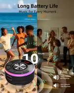 Waterproof Wireless Speaker with LED Lights